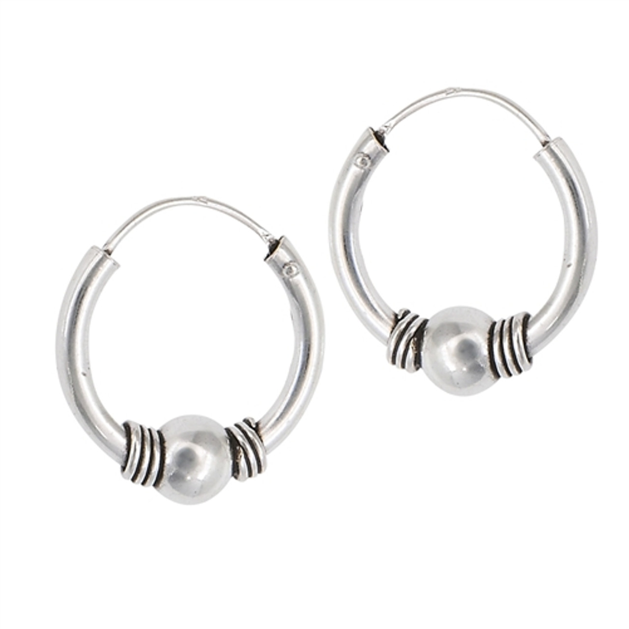 Buy JEWELZ Womens Silver Bali Earrings | Shoppers Stop